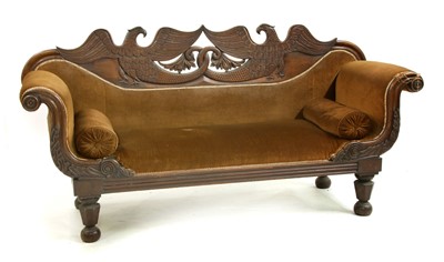 Lot 551 - A Regency mahogany settee