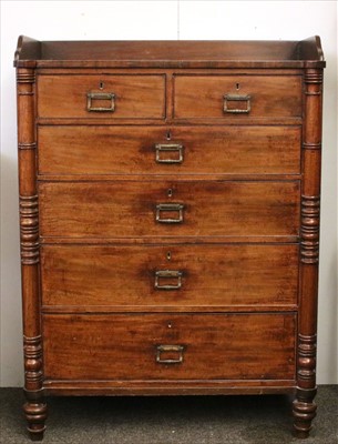 Lot 530 - A Scottish mahogany chest of drawers