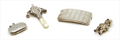 Lot 110 - A silver calling card case