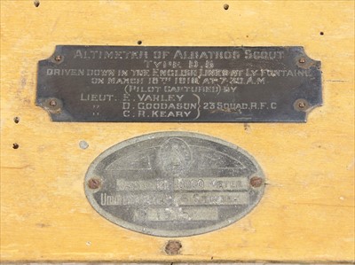 Lot 173 - A World War I barograph altimeter