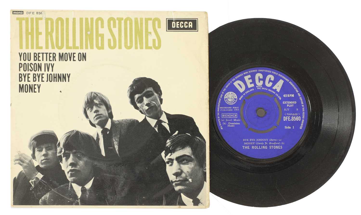 Lot 536 - A signed Rolling Stones EP