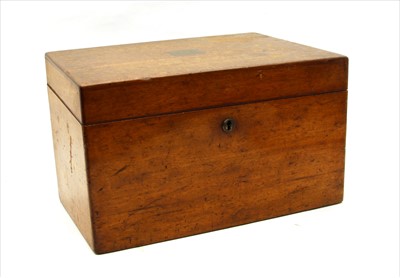 Lot 268 - A mid 19th century walnut stationery box
