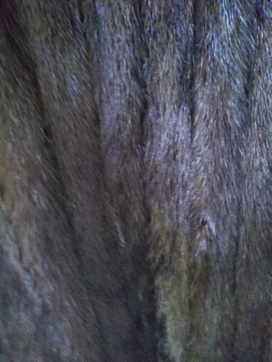 Lot 235 - A full length mink fur coat with fox fur collar