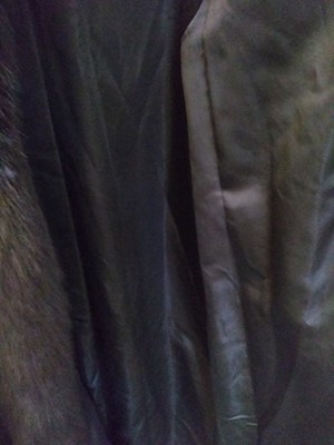 Lot 235 - A full length mink fur coat with fox fur collar