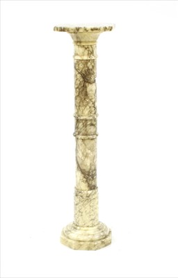 Lot 613 - An alabaster column