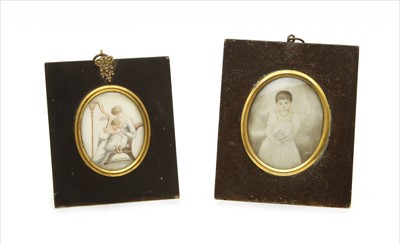 Lot 221 - Two early 19th century miniatures