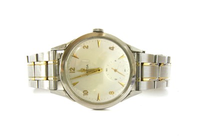Lot 199 - A gentlemen's stainless steel Omega mechanical bracelet watch, c.1950