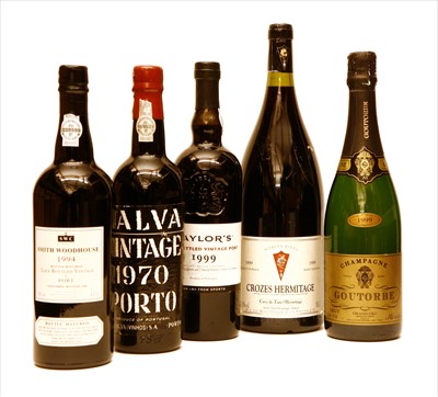 Lot 108 - Miscellaneous to include: Dalva, Vintage Port, 1970, one bottle and four other bottles