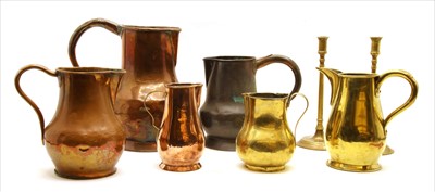 Lot 345 - A collection of 18th century and later ale jugs
