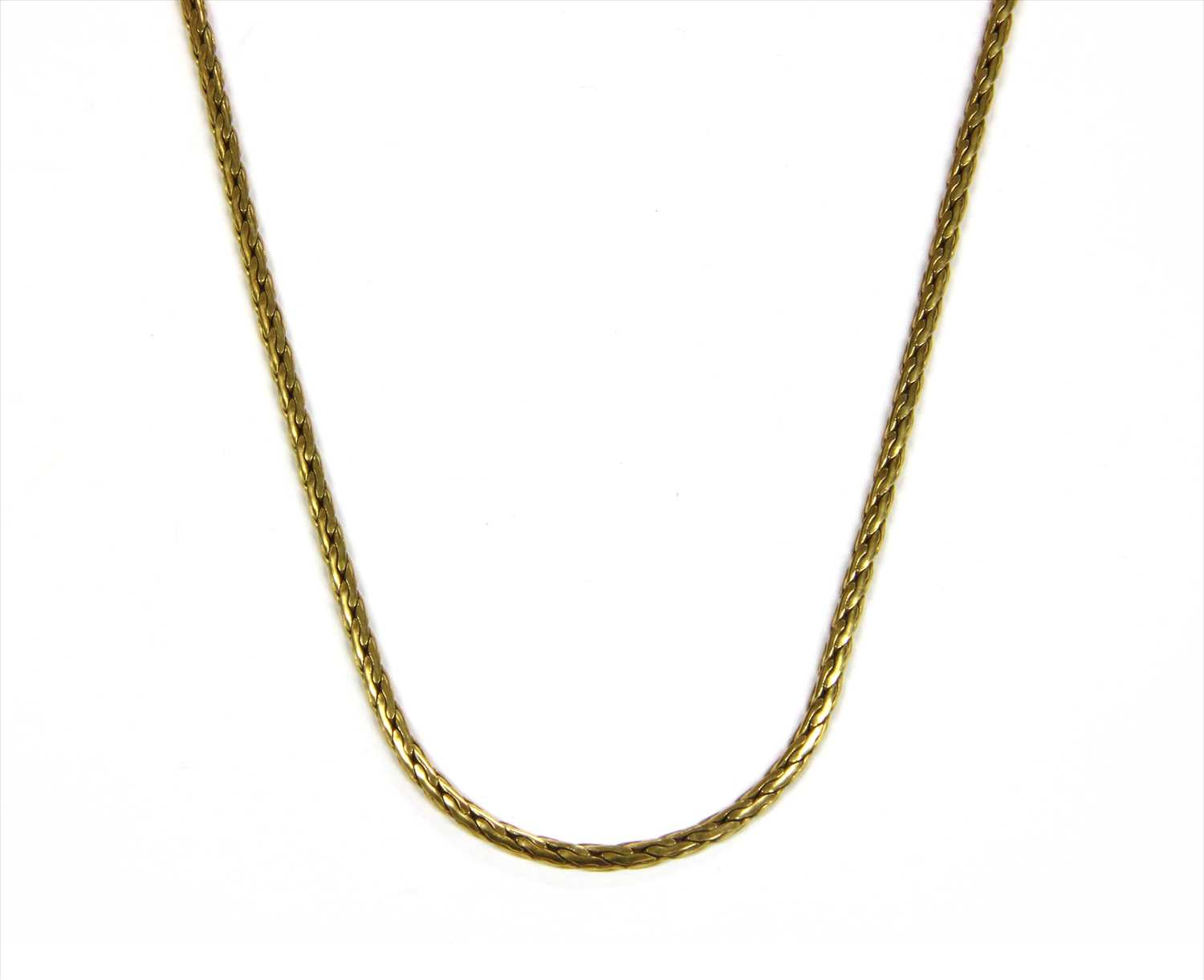 Lot 35 - A 9ct gold necklace