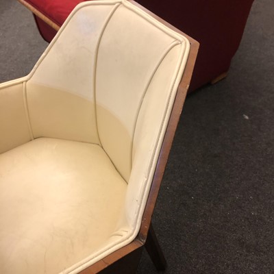 Lot 356 - A pair of Art Deco walnut armchairs