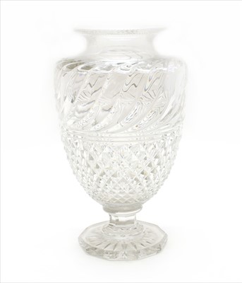Lot 242 - A Baccarat cut glass vase