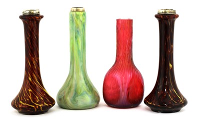 Lot 92 - A pair of Franz Welz glass vases