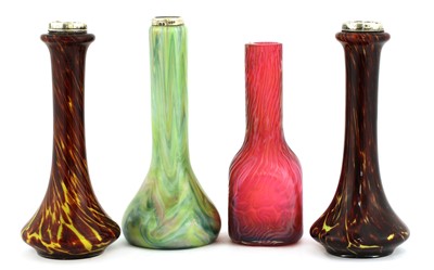 Lot 92 - A pair of Franz Welz glass vases