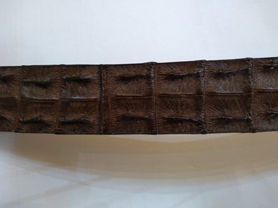 Lot 1141 - A Pickett of London gentleman's brown hornback crocodile belt