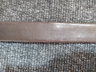 Lot 1144 - An Infinity gentleman's brown leather stingray belt