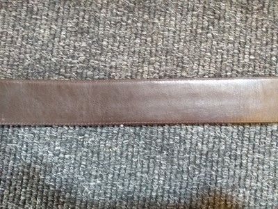 Lot 1144 - An Infinity gentleman's brown leather stingray belt