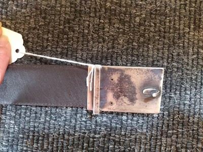 Lot 1144 - An Infinity gentleman's brown leather stingray belt
