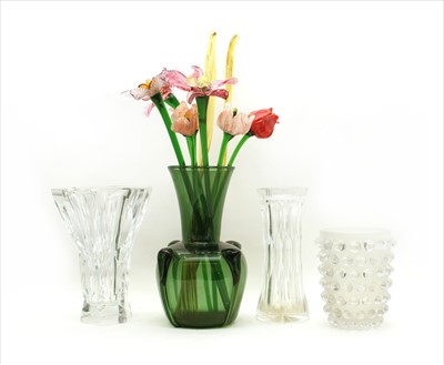 Lot 328 - Four glass vases