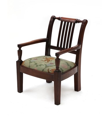 Lot 515 - A George III style mahogany and line inlaid child's chair