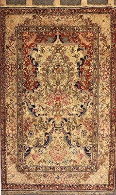 Lot 634 - An early 20th century Persian prayer rug