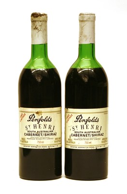 Lot 235 - Penfolds, St Henri, Cabernet Shiraz, 1982, two bottles (MS, seepage)