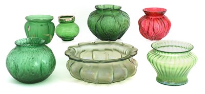Lot 98 - A collection of Bohemian glass