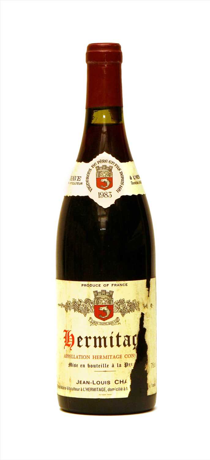 Lot 143 - Jean-Louis Chave, Hermitage, 1983, one bottle