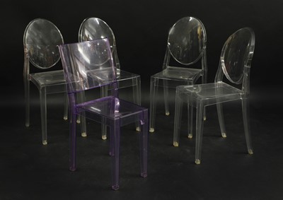 Lot 454 - A set of four Louis Ghost chairs