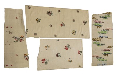 Lot 591 - A length of Spitalfields' ivory silk