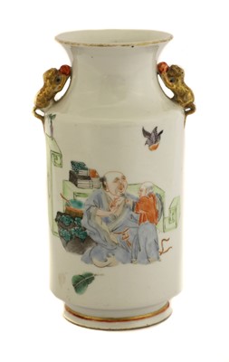 Lot 177 - A Chinese famille rose vase
