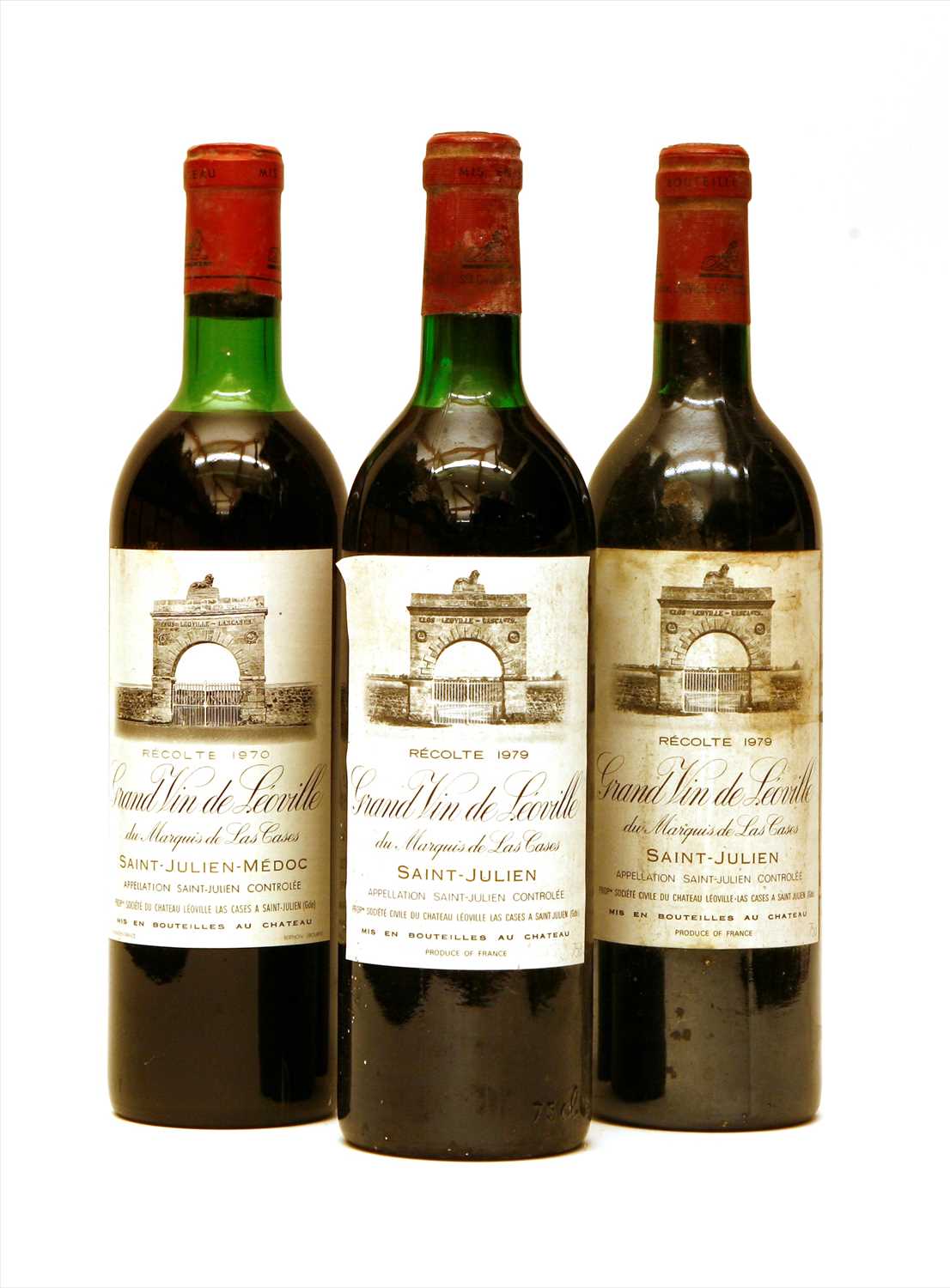 Lot 260 - Château Léoville Las Cases, 1970 one bottle and 1979 two bottles