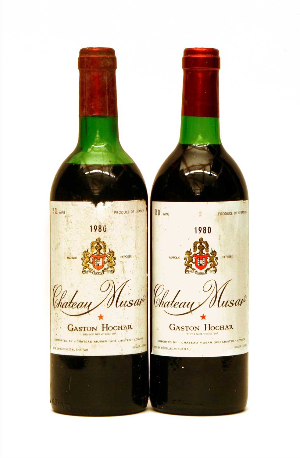 Lot 133 - Chateau Musar, Gaston Hochar, 1980, two bottles