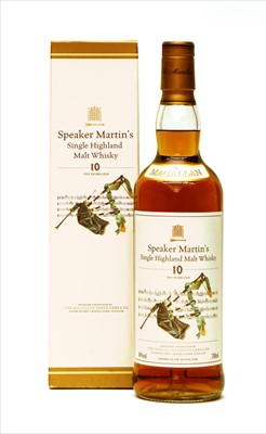 Lot 81 - The Macallan Distillers Ltd., Speaker Martin's Single Highland Malt Whisky, 10 Years Old, one bottle