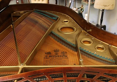 Lot 501 - A Bechstein mahogany boudoir grand piano