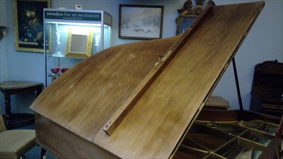Lot 501 - A Bechstein mahogany boudoir grand piano