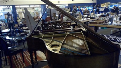 Lot 501 - A Bechstein mahogany boudoir grand piano