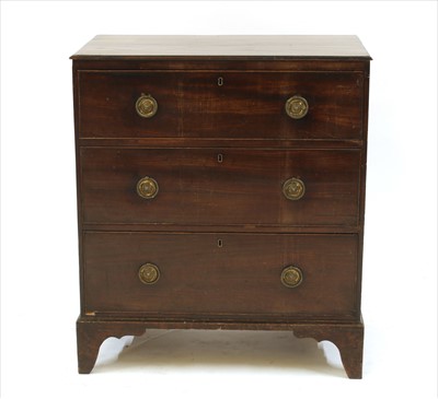 Lot 522 - A 19th century mahogany chest