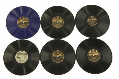 Lot 56 - Various Columbia + Columbia Flag Label (10in) Shellac