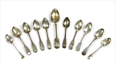 Lot 91 - A collection of Scottish silver flatware
