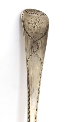 Lot 11 - A George III silver ladle