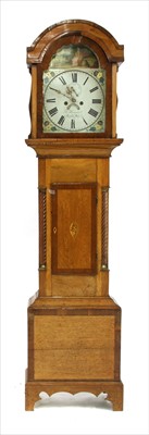 Lot 596 - S Hummel, Cross Inn, a 19th century longcase clock