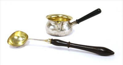 Lot 61A - A George III silver gilt toddy ladle