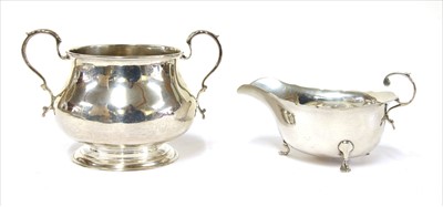 Lot 158 - An Edwardian silver two handled sugar bowl