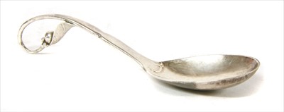 Lot 208 - A sterling silver Georg Jensen Blossom spoon