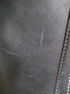 Lot 432 - A Louis Vuitton black leather travel bag/laptop case