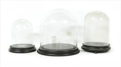 Lot 265 - Three modern glass domes