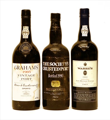 Lot 63 - Assorted Port to include: Graham's, 1985, one bottle and two other bottles