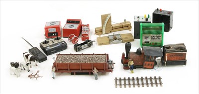 Lot 205 - Two boxes of 'G' gauge garden rail accessories