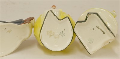 Lot 284 - Three Goebel figural decanters